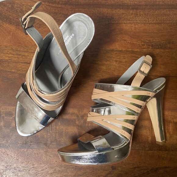 Nanette lepore Silver Heels Size EU 38 - Picture 1 of 12